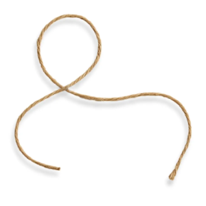 Sznurek jutowy 25 cm <br> 1 sztuka